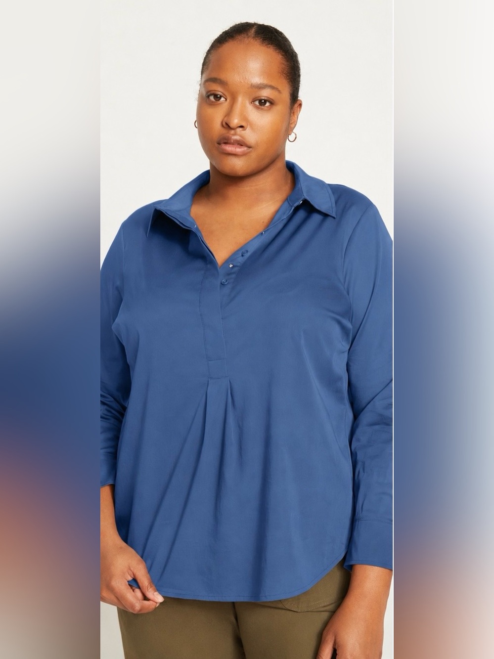 Universal Standard Elbe refined popover blouse NWT , sz : medium